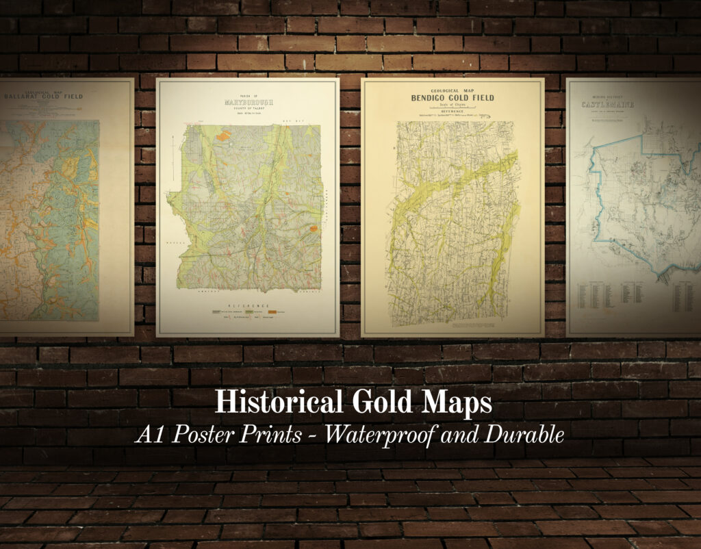 All maps historical goldfields prints