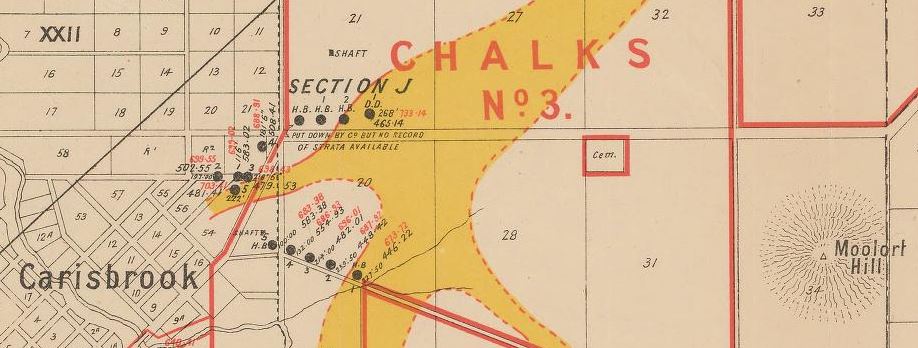 Deep Lead map Carisbrook