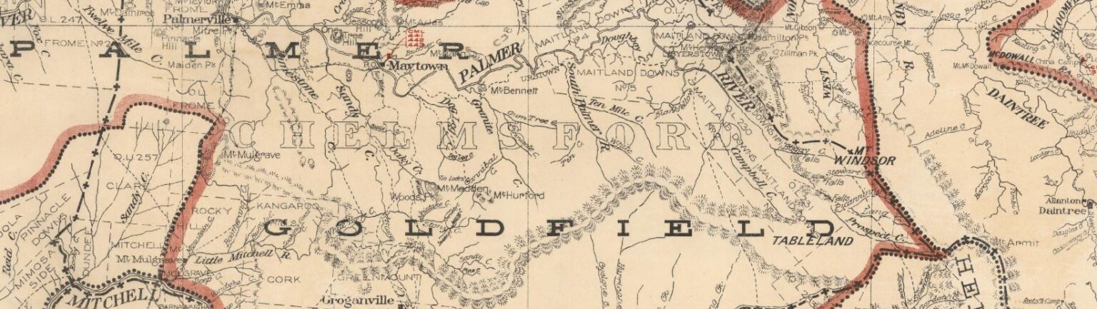 Historical gold maps of the Queensland goldfields