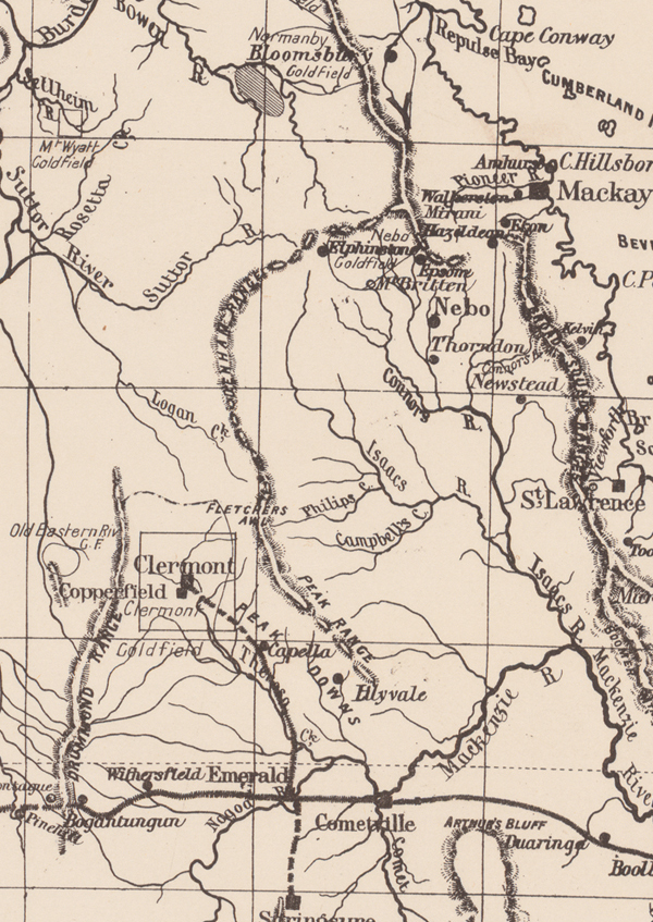 Queensland Historical Gold Map