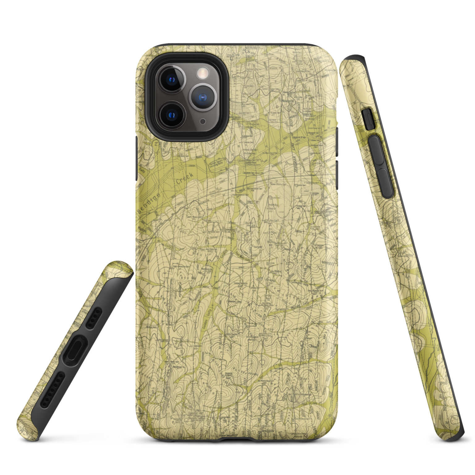 Bendigo Historical Goldfields Map – Tough iPhone Case - Historical Gold ...